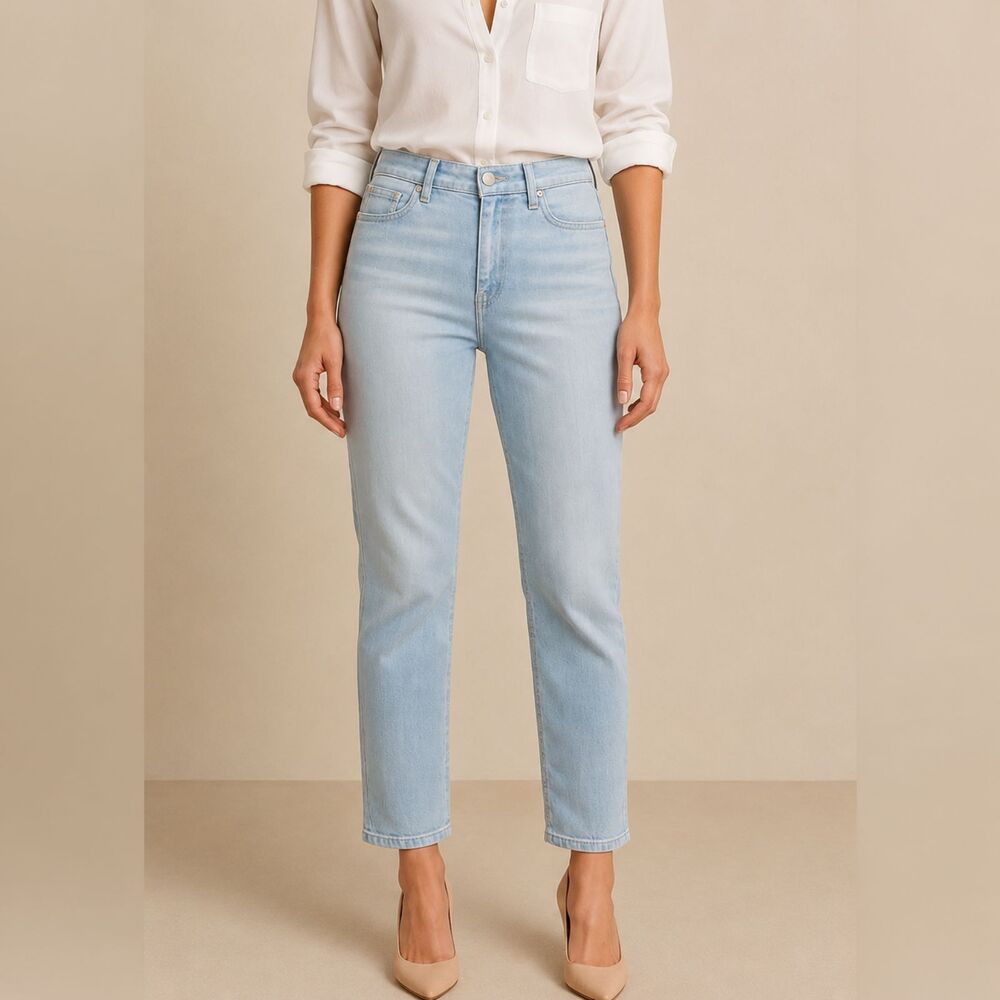 ESCADA Sport Tina Cropped Skinny Jeans Women’s 8 Blue Cotton Denim Euro 38